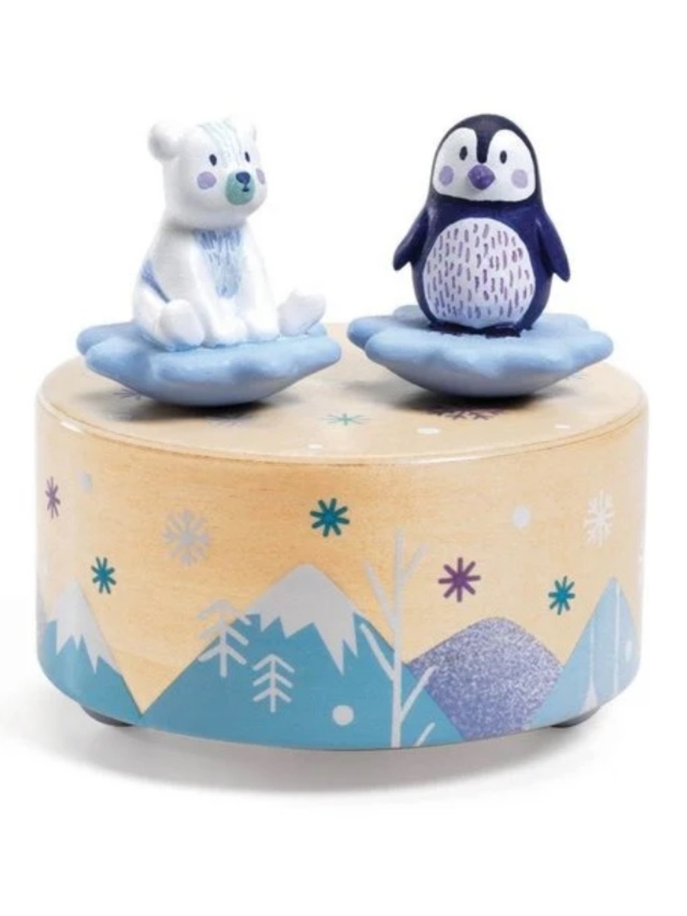 DJECO NWT Baby Music Music Box Toy Symphony by Mozart Penguin Polar Bear